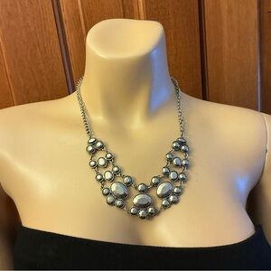 Elegant Silver Statement Necklace